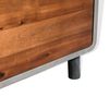 vidaXL Nightstand Concrete gray, Acacia wood brown
