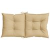 vidaXL Low Back Chair Cushion Set of 4 Melange Beige