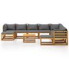 vidaXL Garden Lounge Set Dark grey