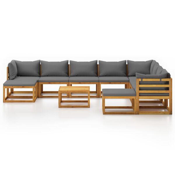 vidaXL Garden Lounge Set Dark grey