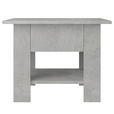vidaXL Coffee Table Concrete Gray 21.7"x21.7"x16.5" Engineered Wood
