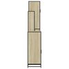 vidaXL Bathroom Furniture Set Sonoma oak Engineered wood, metal Medium