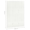 vidaXL 3-Panel Room Divider White 47.2"x70.9" Steel