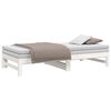 vidaXL Day Bed White Solid pinewood 2x Extendable Day Bed