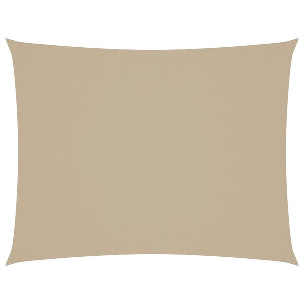 vidaXL Sunshade Sail Oxford Fabric Rectangular 9.8x13.1' Beige