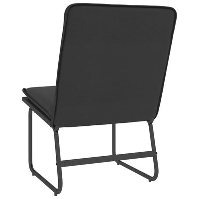 vidaXL Lounge Chair Black 21.3"x29.5"x29.9" Faux Leather