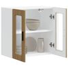vidaXL Kitchen Wall Cabinet Artisan Oak Engineered wood and glass