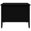 vidaXL Coffee Table Black Engineered wood, Metal Moderate Storage