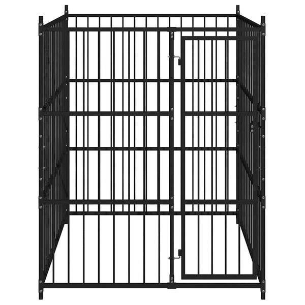 vidaXL Outdoor Dog Kennel 59.1"x59.1"x72.8"