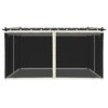 vidaXL Gazebo with Mesh Walls Cream 13.1'x9.8' Steel