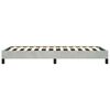 vidaXL Bed Frame Light Gray Velvet, Plywood, Engineered Wood Twin