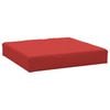vidaXL Pallet Cushion Red Oxford fabric (100% polyester) 23.6 in x 23.6 in