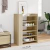 vidaXL Shoe Cabinet Sonoma oak Engineered wood Medium Shoe Cabinet