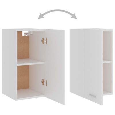 vidaXL Hanging Cabinet White 11.6"x12.2"x23.6" Engineered Wood