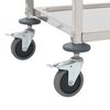 vidaXL 4-Tier Kitchen Trolley 42.1x21.7x49.2" Stainless Steel