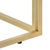 vidaXL Console Table Gold Stainless steel, solid wood Large