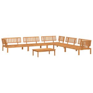 vidaXL Pallet Sofa Set Natural wood Solid acacia wood Large Modular