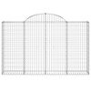 vidaXL Gabion Basket Set of 30 Silver Galvanized Iron Extra Tall