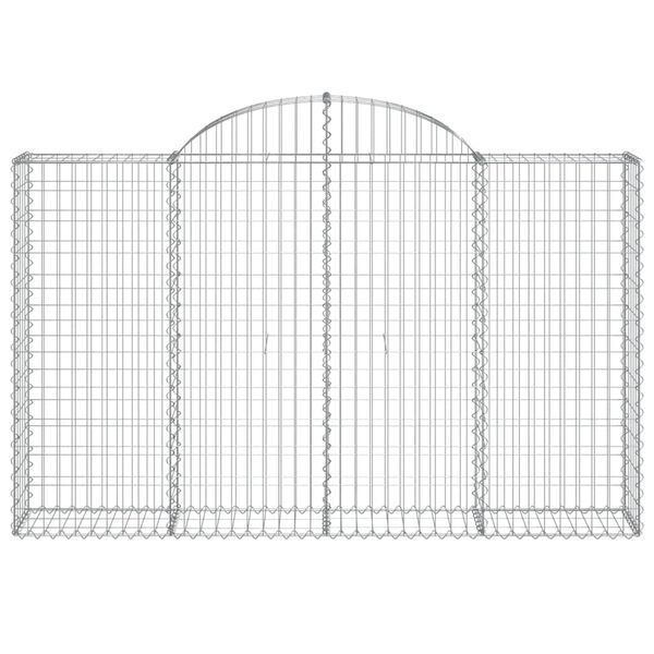 vidaXL Gabion Basket Set of 30 Silver Galvanized Iron Extra Tall