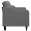 vidaXL 2-seater Sofa Dark Grey 100% Polyester Fabric, Metal, Foam Medium