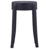 vidaXL Stool Set of 4 Black Polypropylene Medium Stackable Stool