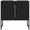 vidaXL Bathroom Sink Cabinet Black Engineered wood 23.6 in width
