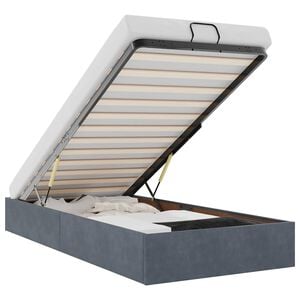 vidaXL Ottoman Bed Frame Dark Grey