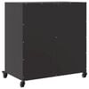 vidaXL Sideboard Black Cold-rolled steel Medium Sideboard Rectangular