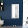 vidaXL Wall Mirror White Wood, glass, engineered wood Large Mirror