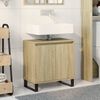 vidaXL Bathroom Cabinet Sonoma oak Engineered wood Standard