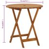 vidaXL Garden Table Natural Solid Acacia Wood Medium Foldable