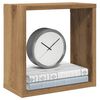 vidaXL Wall Cube Shelf Set of 4 Artisan oak Engineered wood Medium