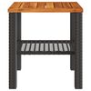 vidaXL Garden Table Black and Brown