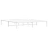 vidaXL Metal Bed Frame without Mattress White 70.9"x78.7"