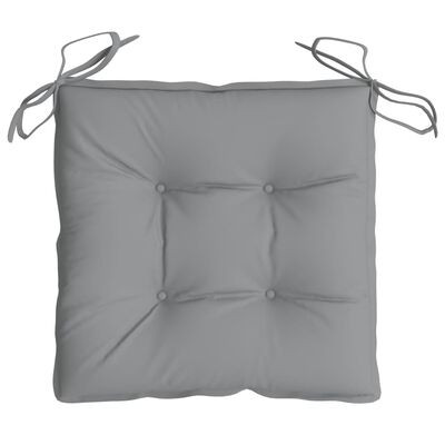 vidaXL Chair Cushions 4 pcs Gray 19.7"x19.7"x2.8" Oxford Fabric