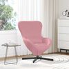vidaXL Egg Chair Pink 24.80 x 28.74 x 35.43 in Velvet