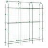 vidaXL Garden Trellis Set of 2 Green Steel with PE coating and PP clips