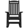 vidaXL Garden Rocking Chair Black 92 x 70 x 108cm HDPE