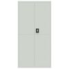 vidaXL File Cabinet Light Grey Powder-coated Steel Large File Cabinet