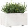 vidaXL Garden Planter White Solid Pine Wood 35.4x23.6x19.5 in