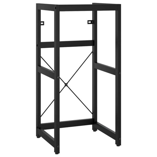 vidaXL Bathroom Washbasin Frame Black Powder-coated iron 32.7 in high