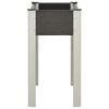 vidaXL Raised Bed Gray Wood-plastic composite, steel, aluminum Medium