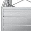 vidaXL Garden Raised Bed Silver Galvanized Steel 126 x 31.5 x 30.3 in