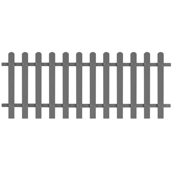 vidaXL Picket Fence WPC 78.7"x31.5"