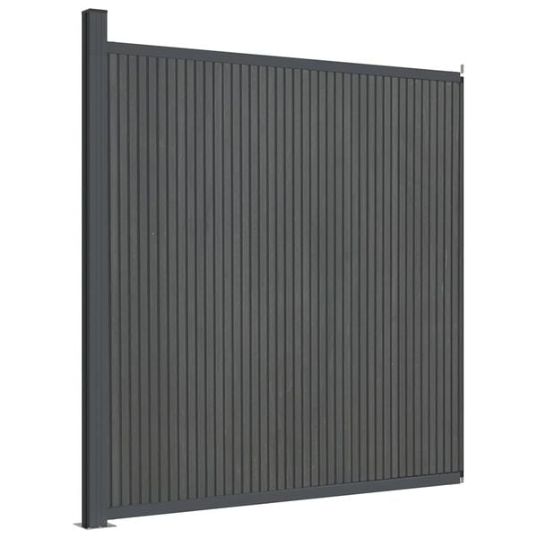 vidaXL Fence Panel WPC Grey 68.1x73.2"
