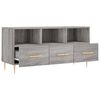 vidaXL TV Cabinet Grey Sonoma Engineered Wood 40.2 x 14.2 x 19.7 in