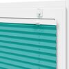 vidaXL Pleated Blind Petrol Green 100% Polyester 25.6x59.1 in