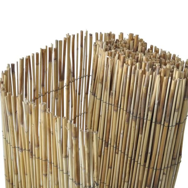 vidaXL Garden Reed Fence 196.9"x39.4"