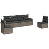 vidaXL Garden Sofa Set Grey, Dark Grey