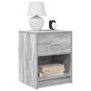 vidaXL Bedside Cabinet Grey Sonoma Engineered wood 15.7 x 13.4 x 19.7 in